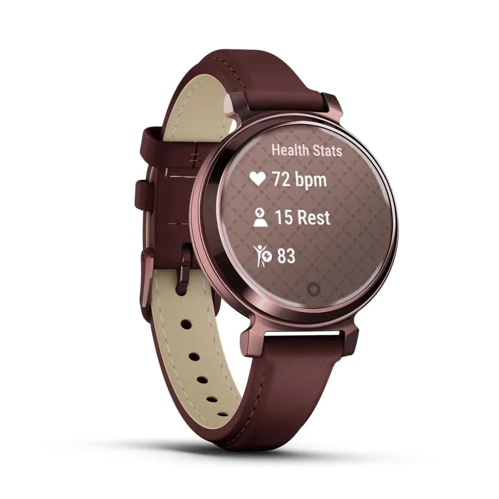 Часы Garmin Lily 2 Classic Dark Bronze Mulberry Leather Band