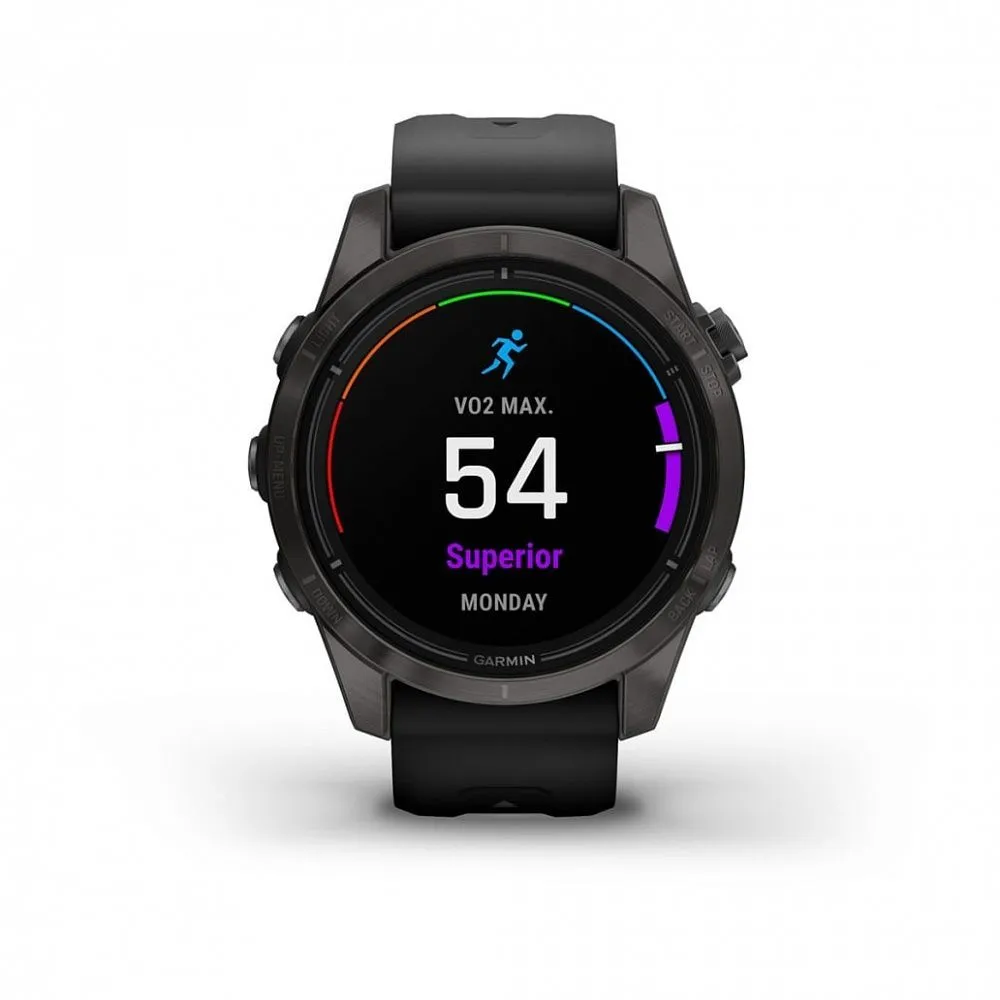 Часы Garmin Epix Pro (Gen 2) Sapphire Edition 42 mm Carbon Gray DLC Titanium