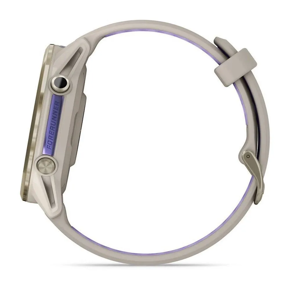 Часы Garmin Forerunner 970 Soft Gold Titanium French Gray / Translucent Indigo