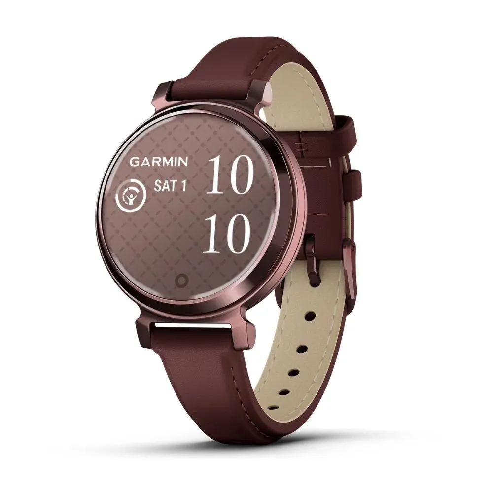 Часы Garmin Lily 2 Classic Dark Bronze Mulberry Leather Band