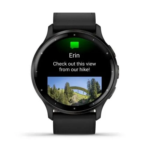 Часы Garmin Venu 3 Black Leather Band