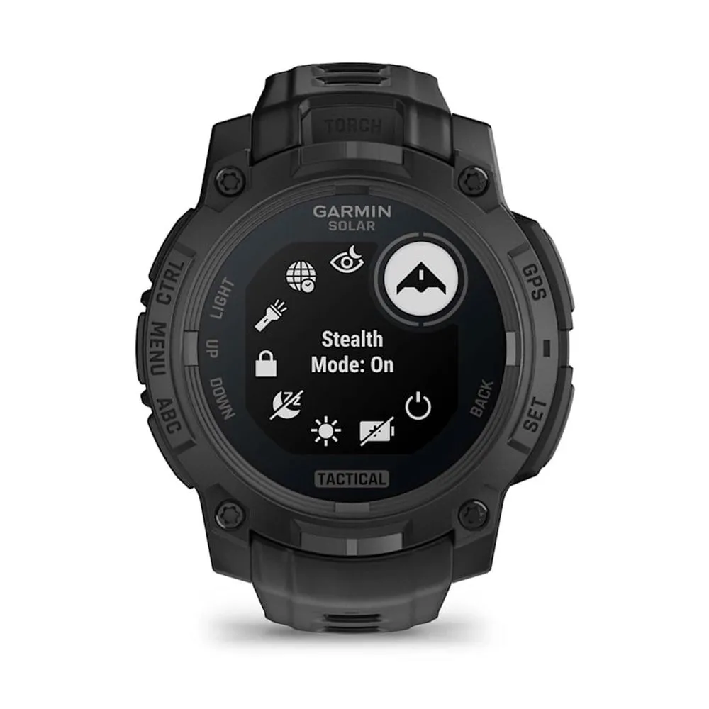 Часы Garmin Instinct 3 - 45 mm Solar, Tactical Edition Black