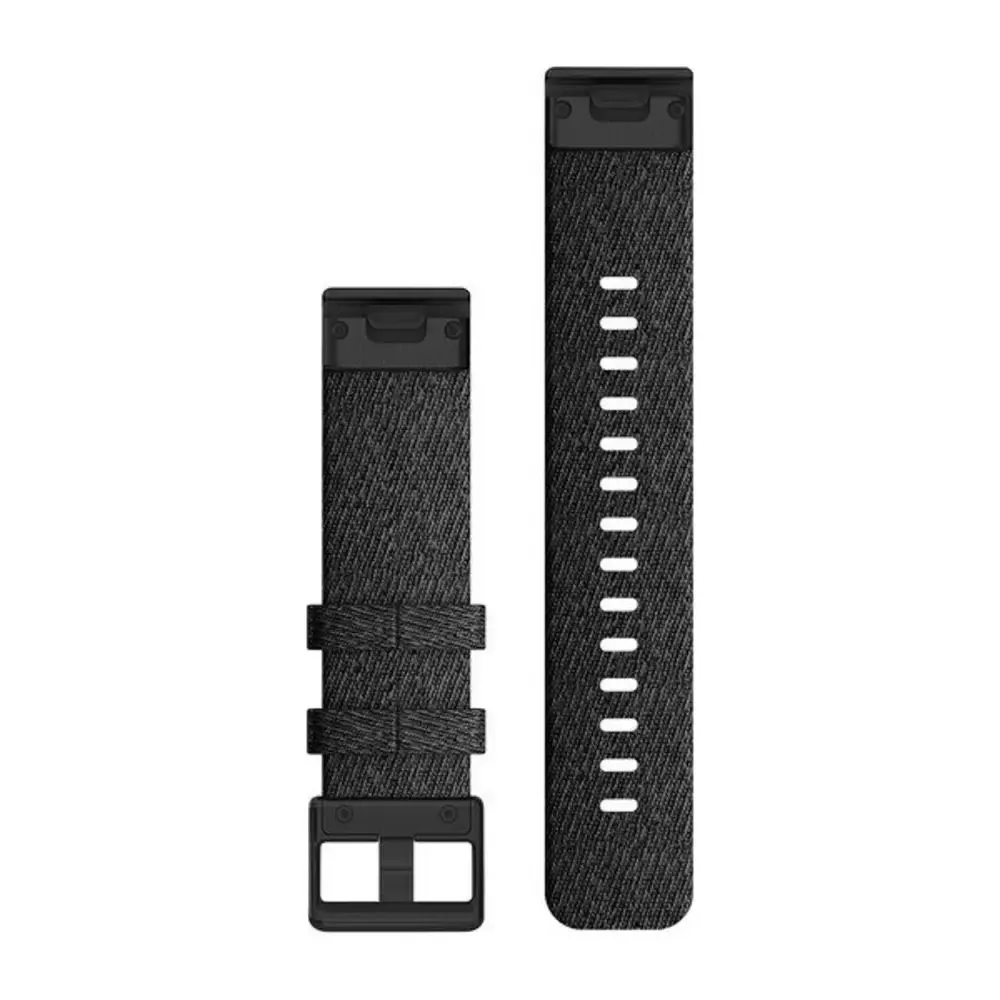 Ремешок Garmin Quickfit 20 Watch Band Heathered Black Nylon with Black Hardware