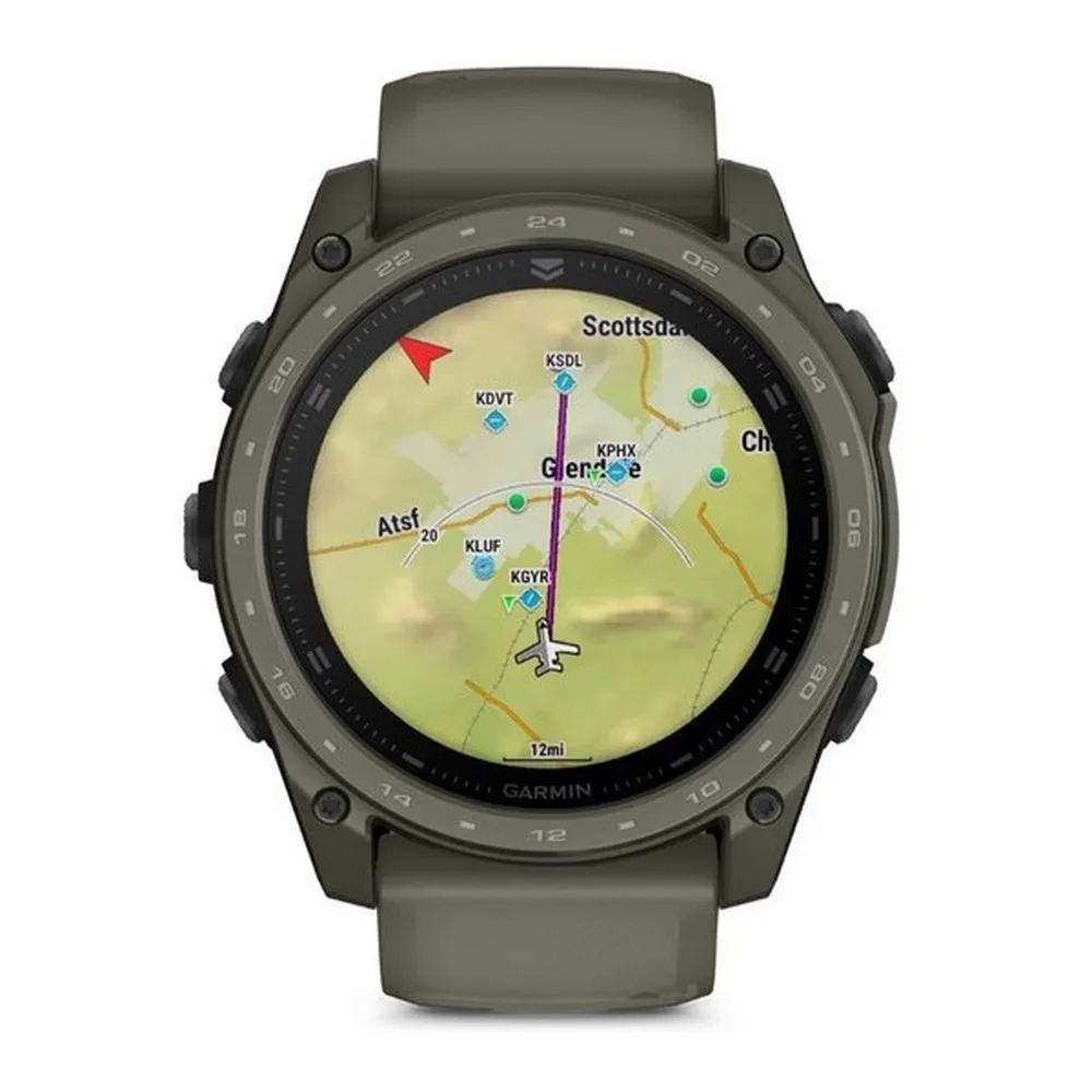 Часы Garmin Tactix 8 - 51mm AMOLED Cerakote Ultralight Solver Olive Drab