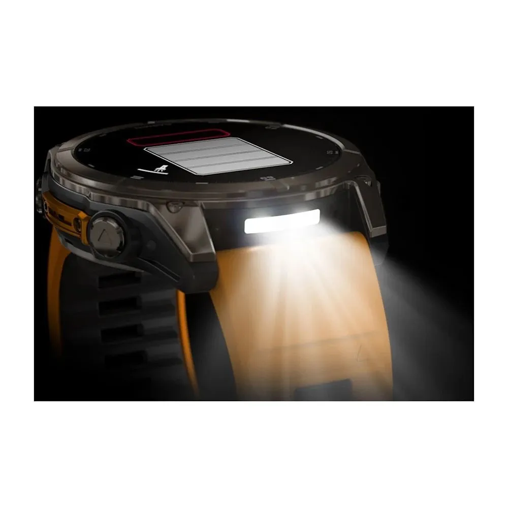 Часы Garmin Fenix 8 - 51 mm AMOLED Sapphire Titanium Spark Orange / Graphite