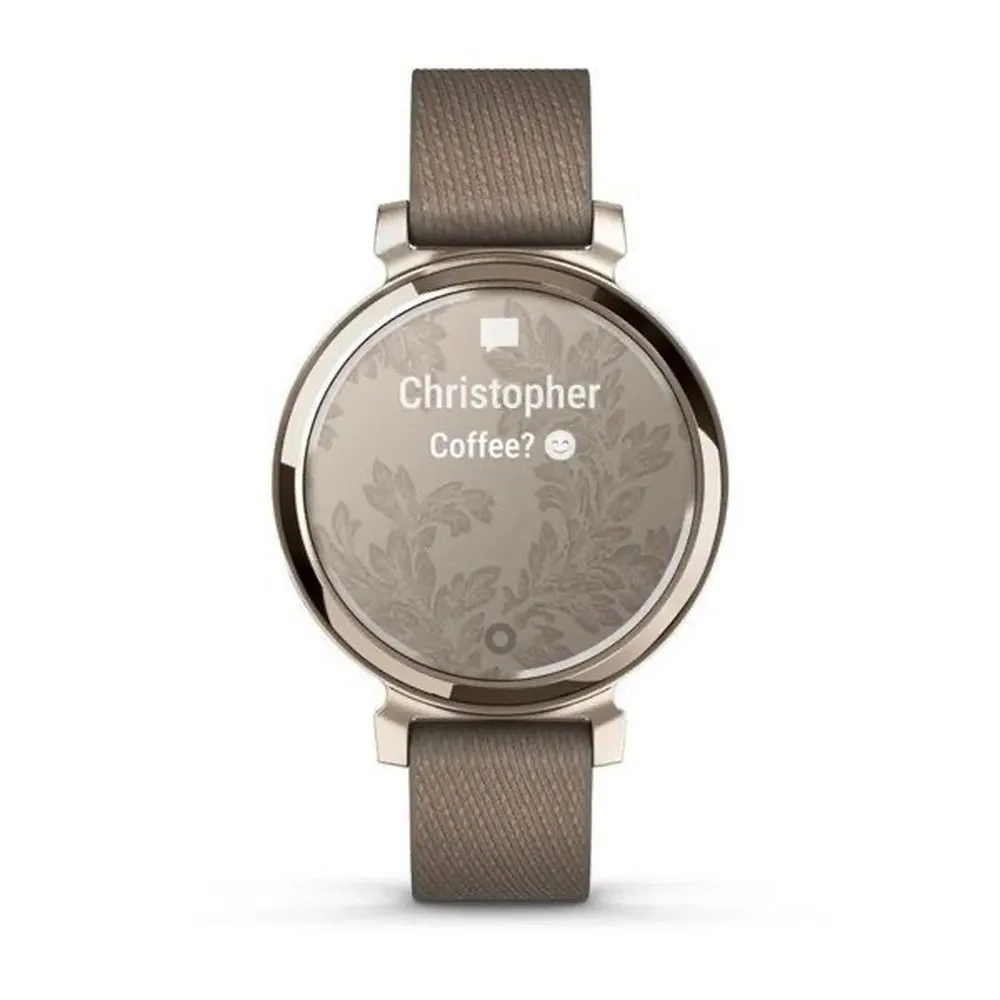 Часы Garmin Lily 2 Classic Cream Gold / Coffee Nylon Band
