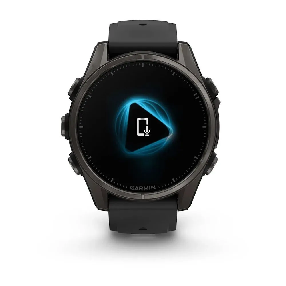 Часы Garmin Fenix 8 - 43 mm AMOLED Sapphire Carbon Gray DLC Titanium Black / Pebble Gray