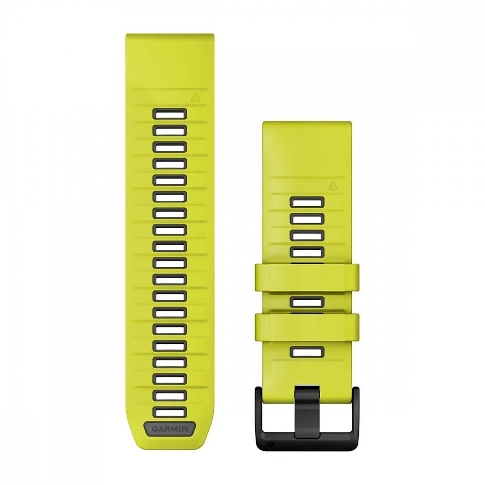 Ремешок Garmin Quickfit 26 Watch Band Amp Yellow/Graphite Silicone