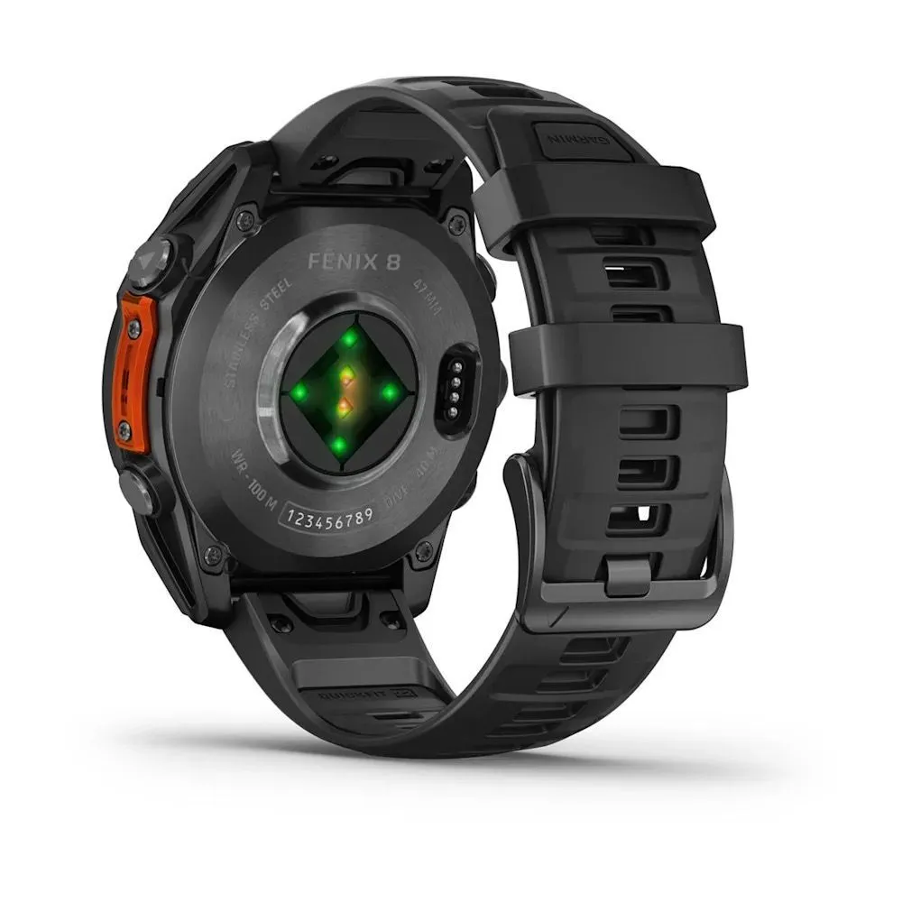 Часы Garmin Fenix 8 - 47 mm AMOLED Slate Gray / Black