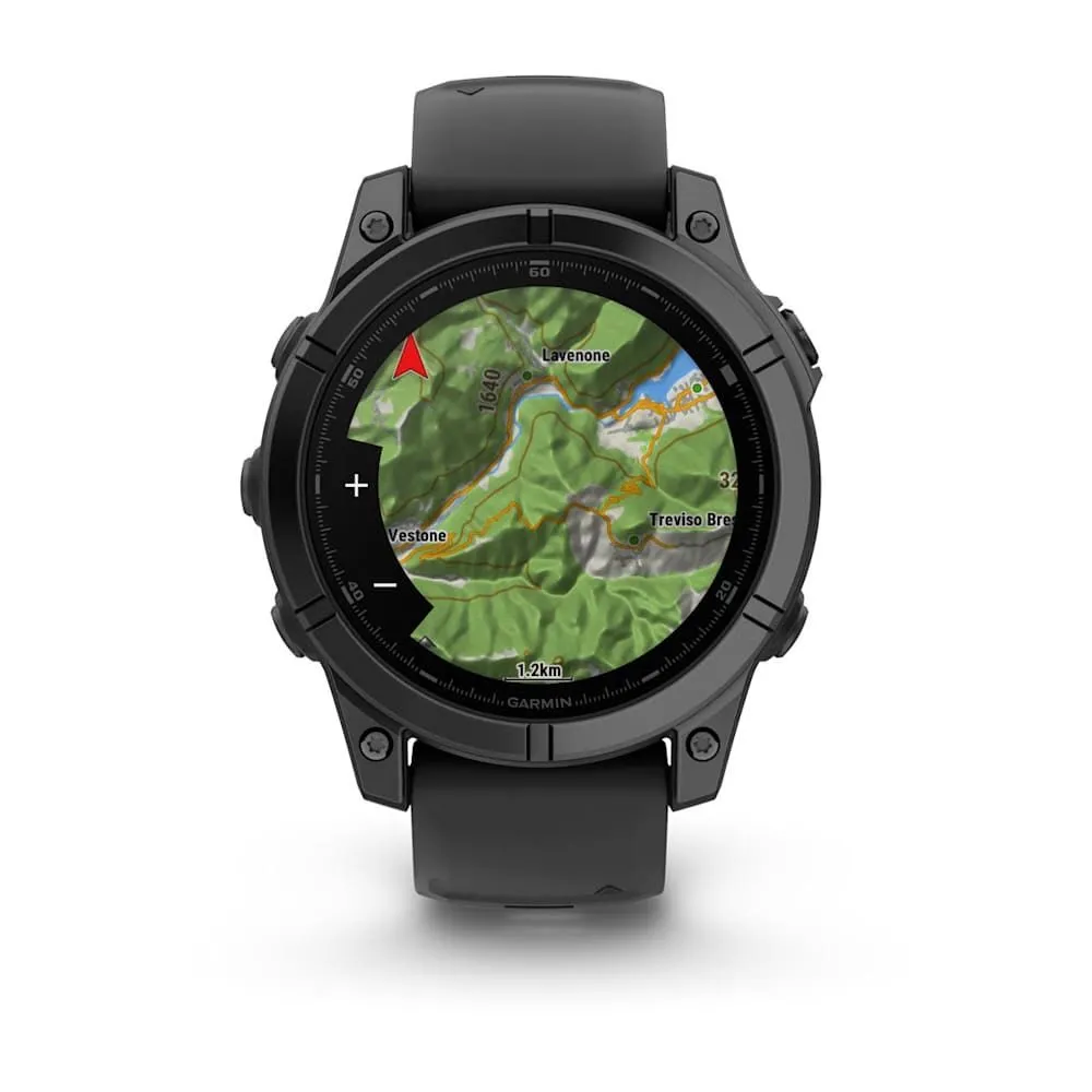 Часы Garmin Fenix E - 47 mm AMOLED Slate Gray Steel / Black