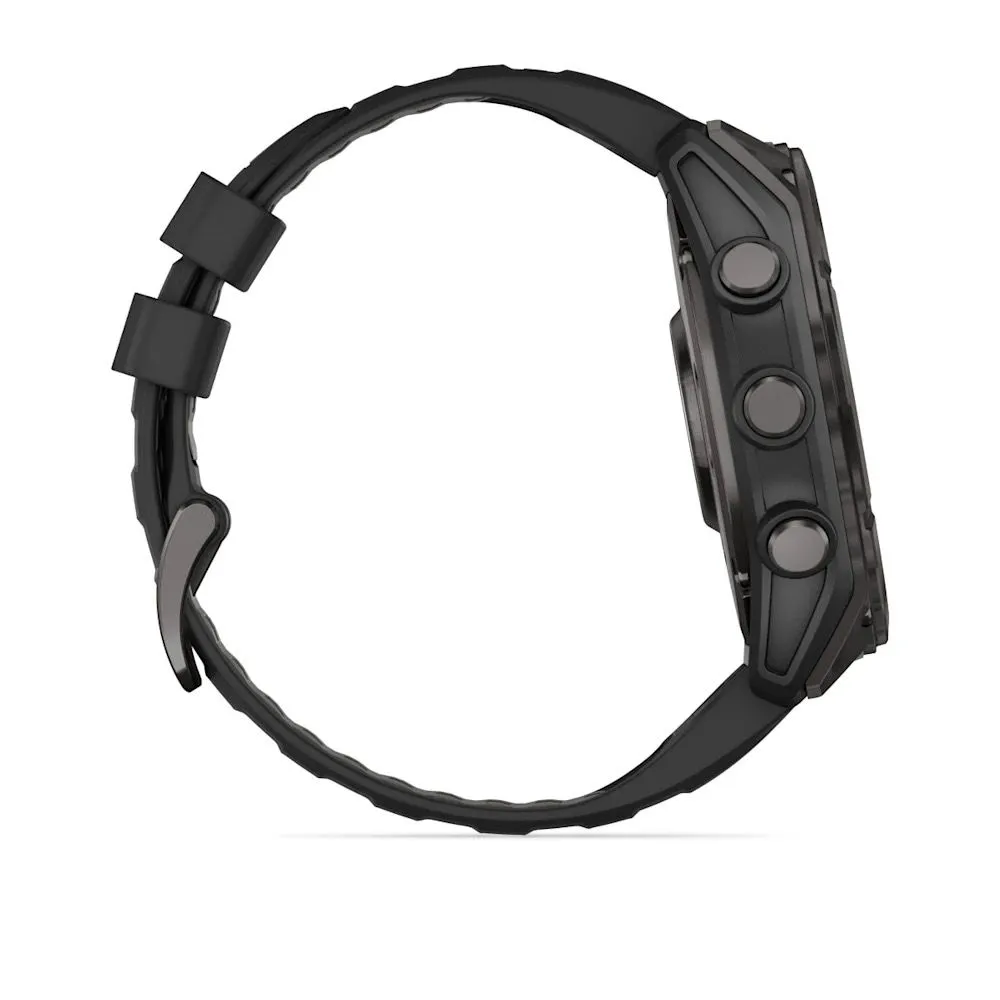 Часы Garmin Fenix 8 - 51 mm AMOLED Sapphire Carbon Gray DLC Titanium Black / Pebble Gray