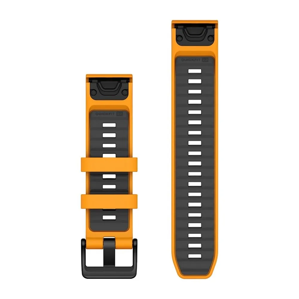 Ремешок Garmin Quickfit 22 Watch Band Spark Orange/Graphite Silicone