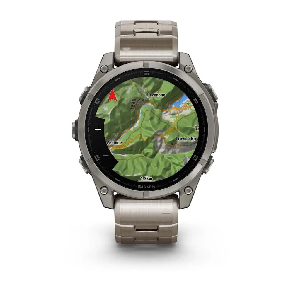 Часы Garmin Fenix 8 - 47 mm AMOLED Sapphire Titanium / Vented Titanium Band