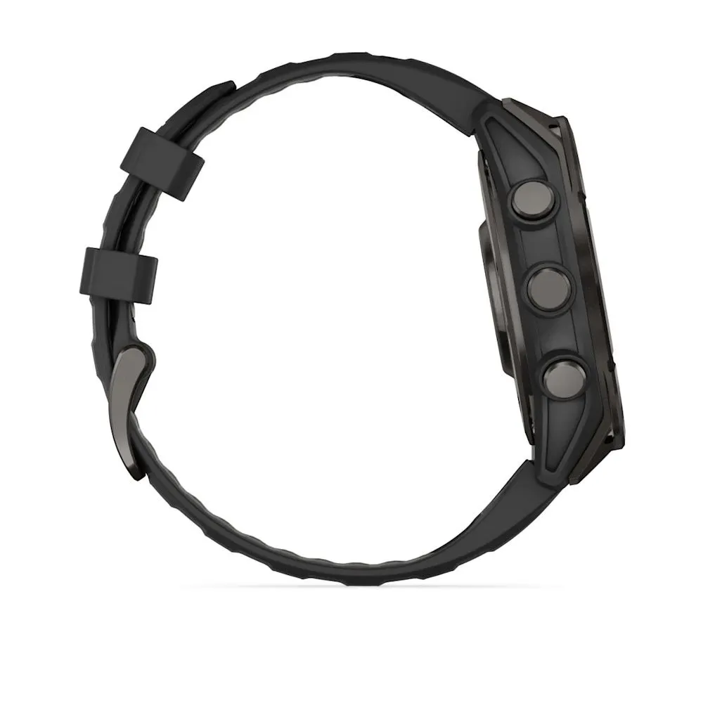 Часы Garmin Fenix 8 - 47 mm AMOLED Sapphire Carbon Gray DLC Titanium Black / Pebble Gray
