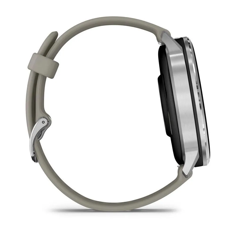 Часы Garmin Venu 4 - 45mm Silver / Silver Gray Silicone