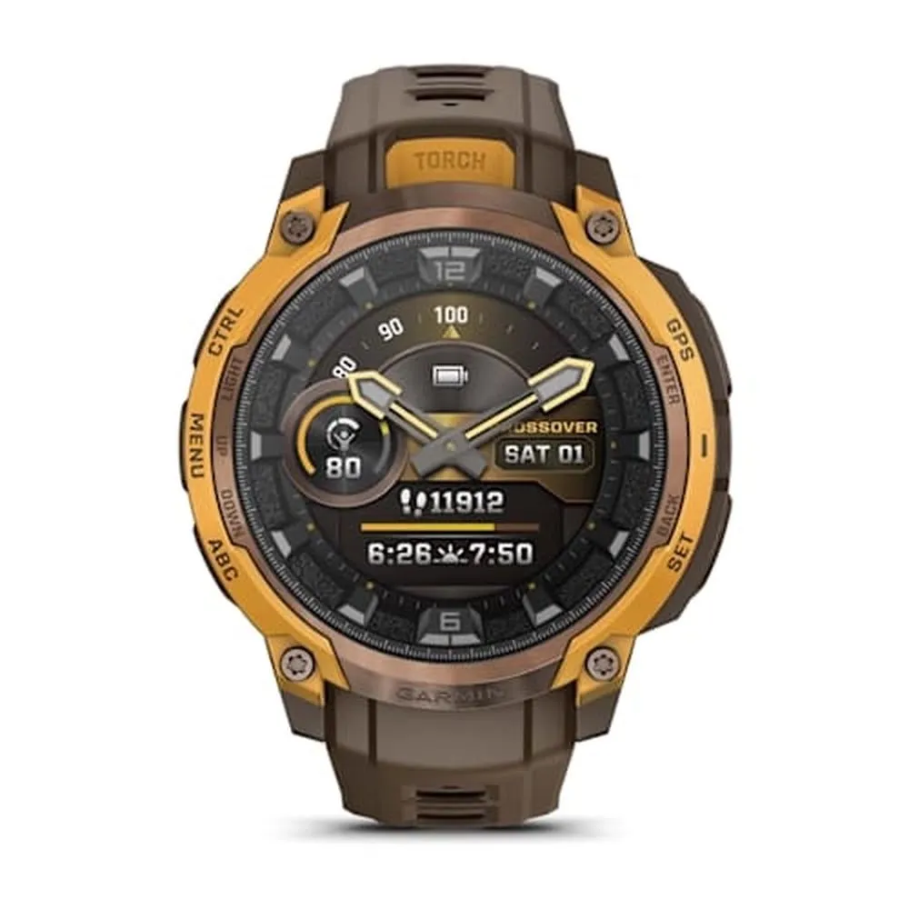 Часы Garmin Instinct Crossover Amoled Bronze/Sunburst
