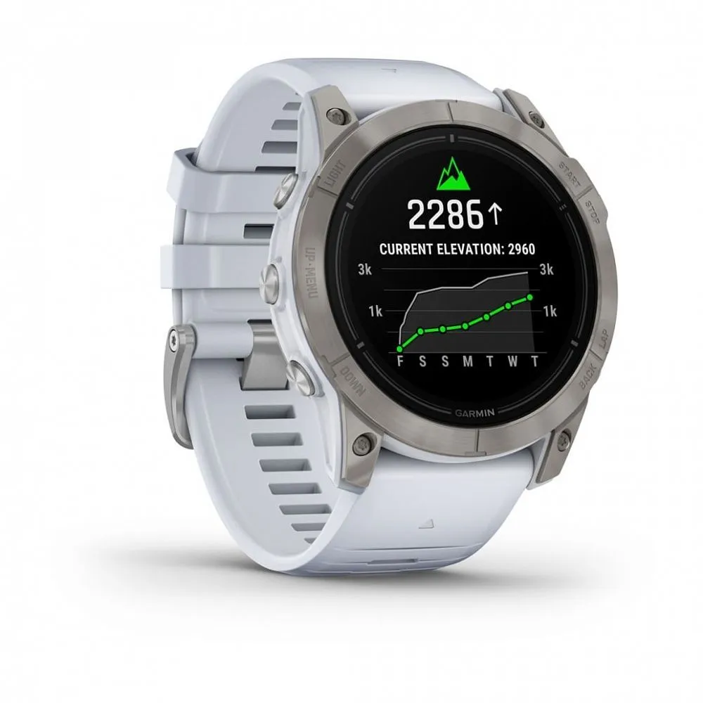 Часы Garmin Epix Pro (Gen 2) Sapphire Edition 51 mm Titanium Whitestone