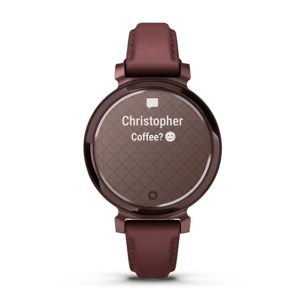 Часы Garmin Lily 2 Classic Dark Bronze Mulberry Leather Band