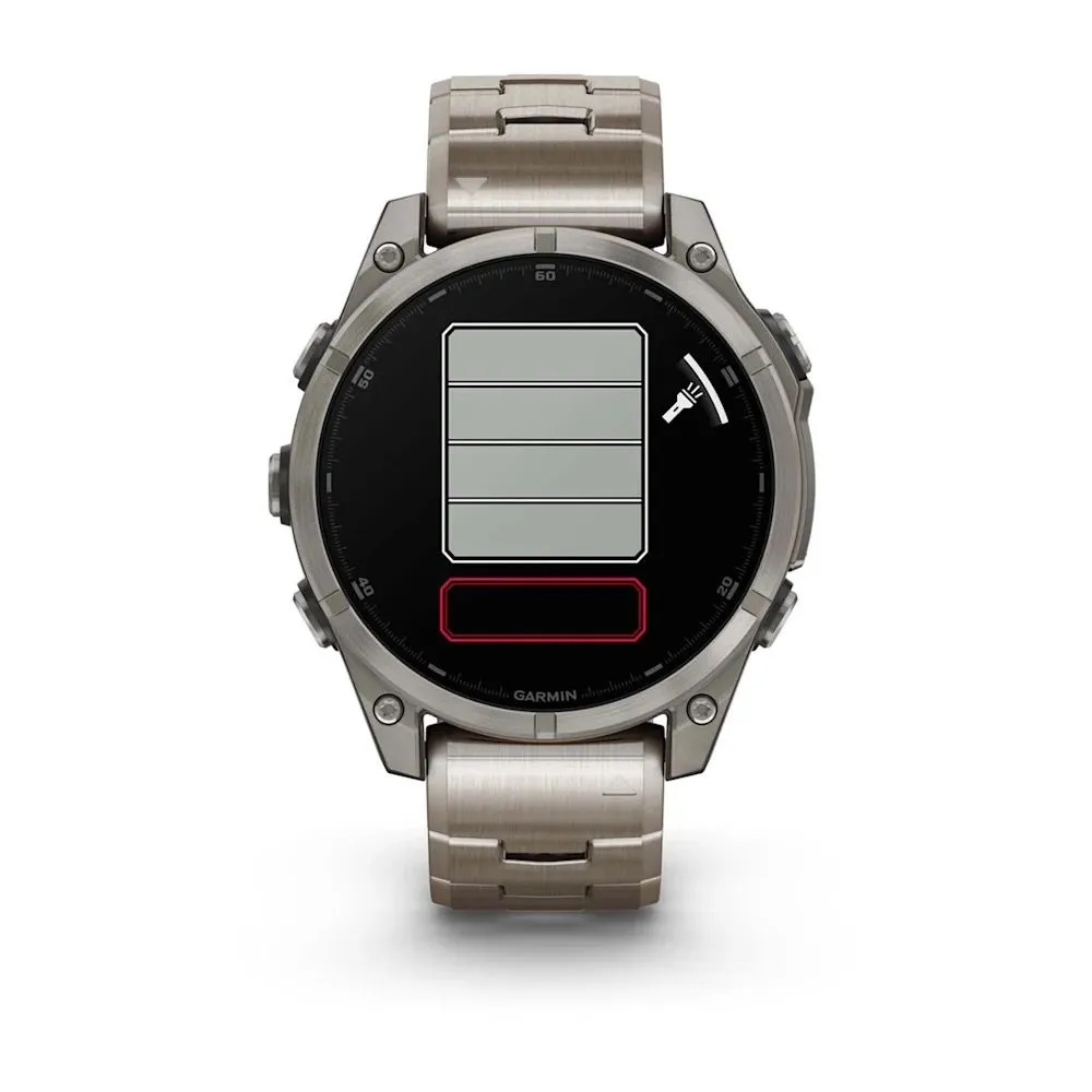 Часы Garmin Fenix 8 - 47 mm AMOLED Sapphire Titanium / Vented Titanium Band