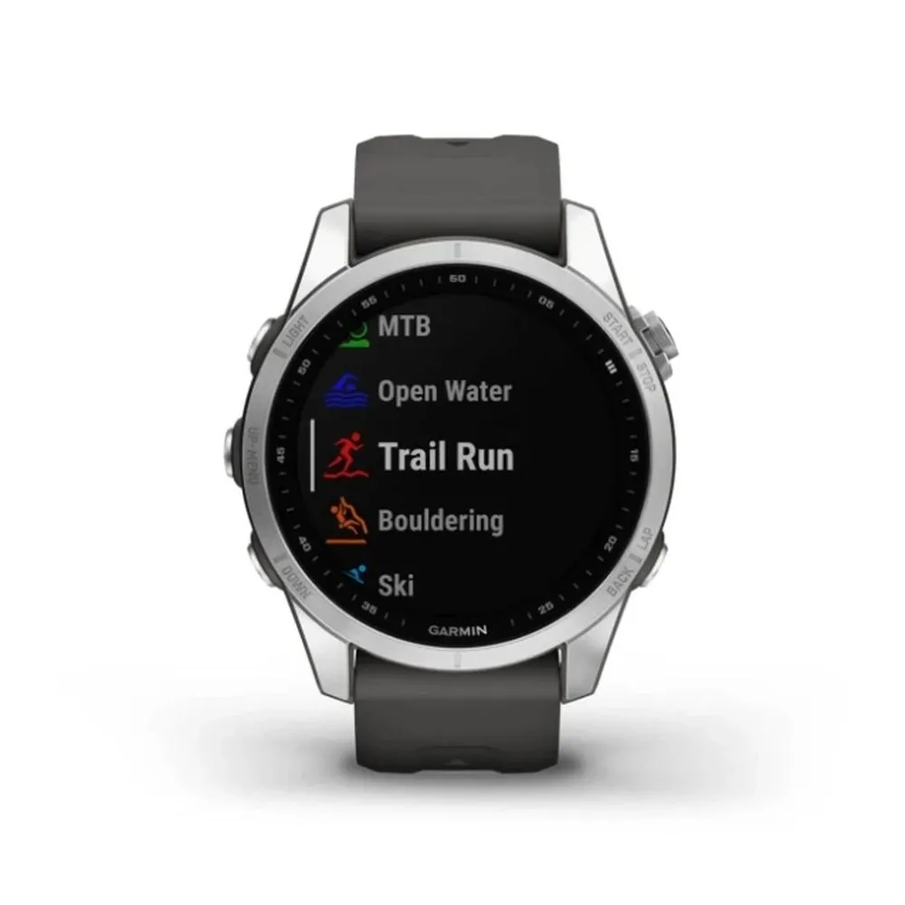 Часы Garmin Fenix 7S - Standard Edition Silver/Graphite