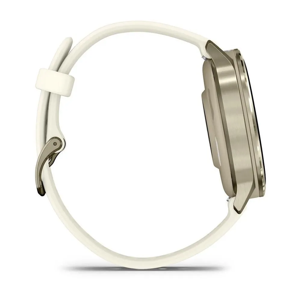 Часы Garmin Venu 4 - 41mm Lunar Gold / Bone Silicone