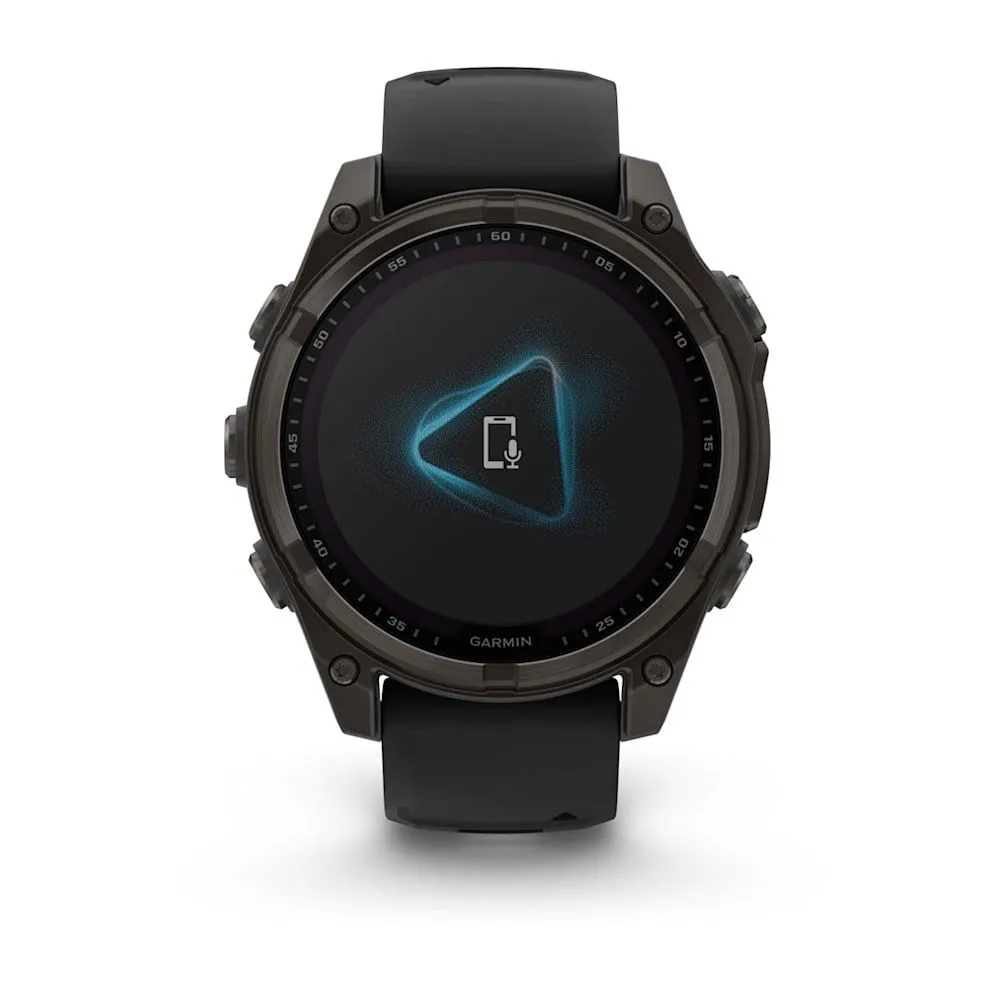 Часы Garmin Fenix 8 - 47 mm Solar Sapphire Carbon Gray DLC Titanium Black / Pebble Gray