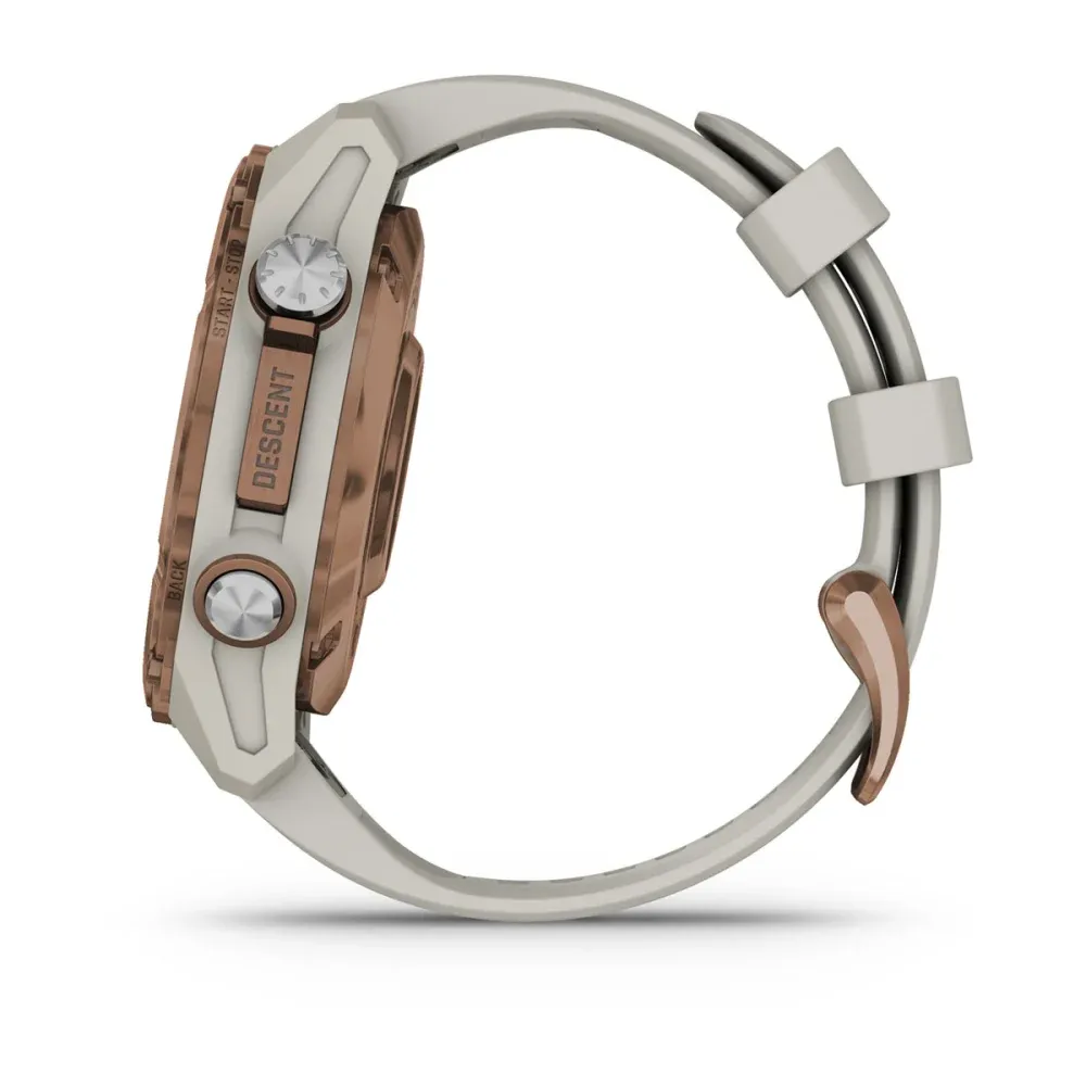Часы Garmin Descent Mk3i - 43 mm Bronze PVD Titanium / French Gray Silicone Band