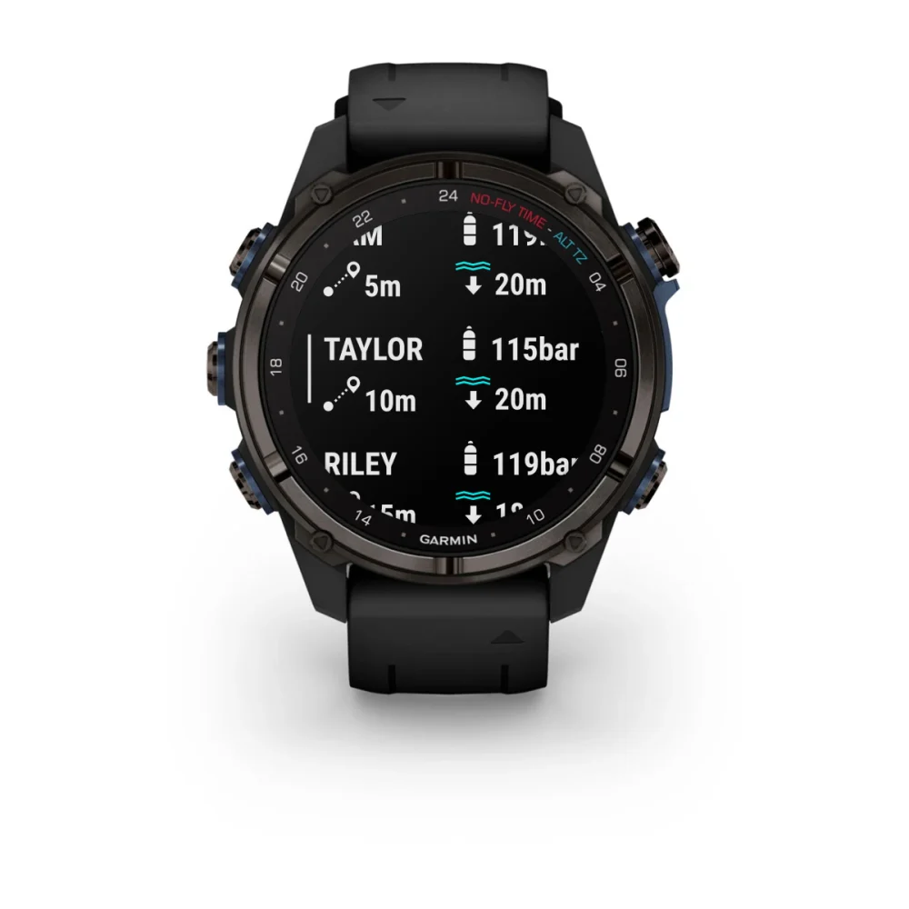 Часы Garmin Descent Mk3i - 43 mm Carbon Gray DLC Titanium / Black Silicone Band