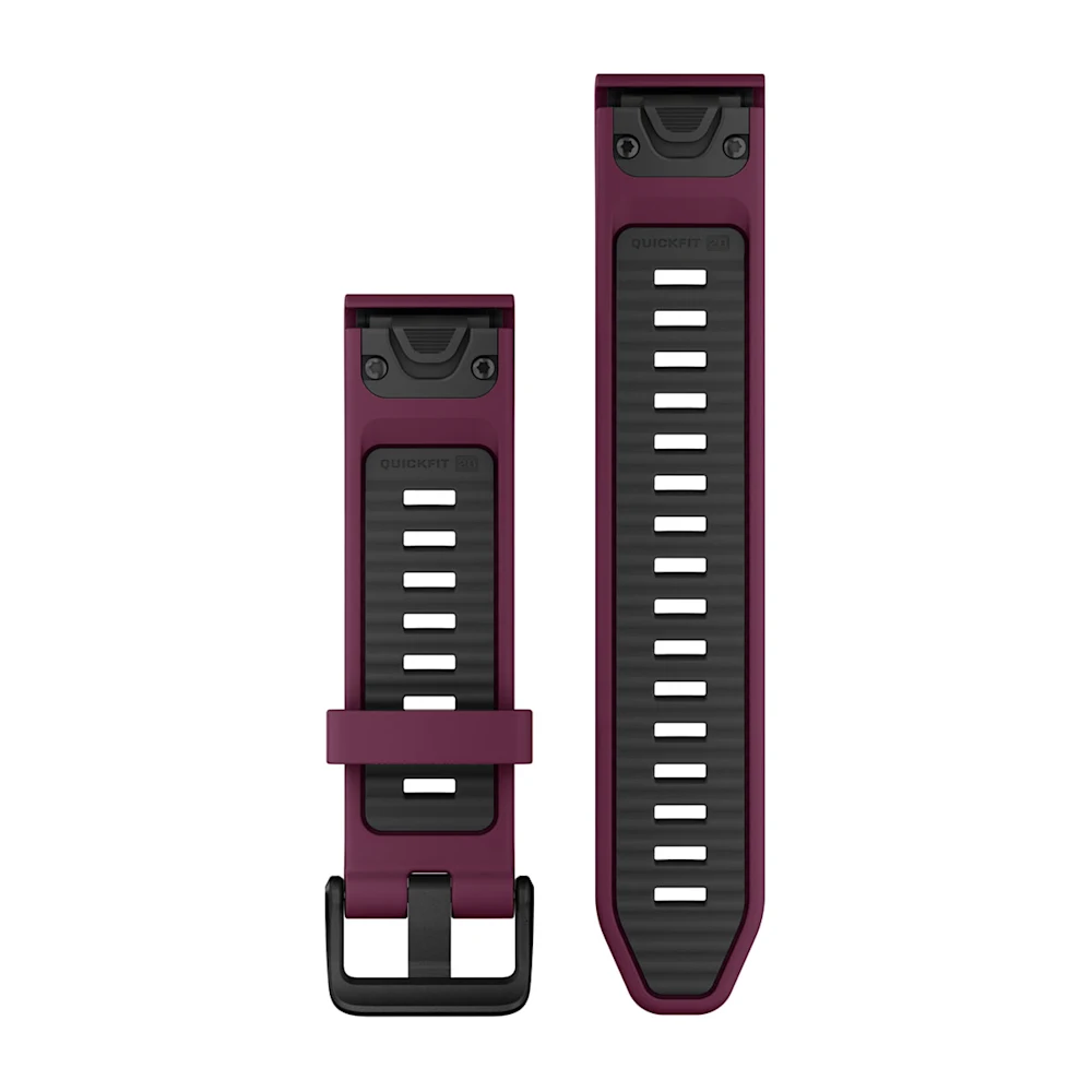 Ремешок Garmin Quickfit 20 Watch Band Merlot/Graphite Silicone