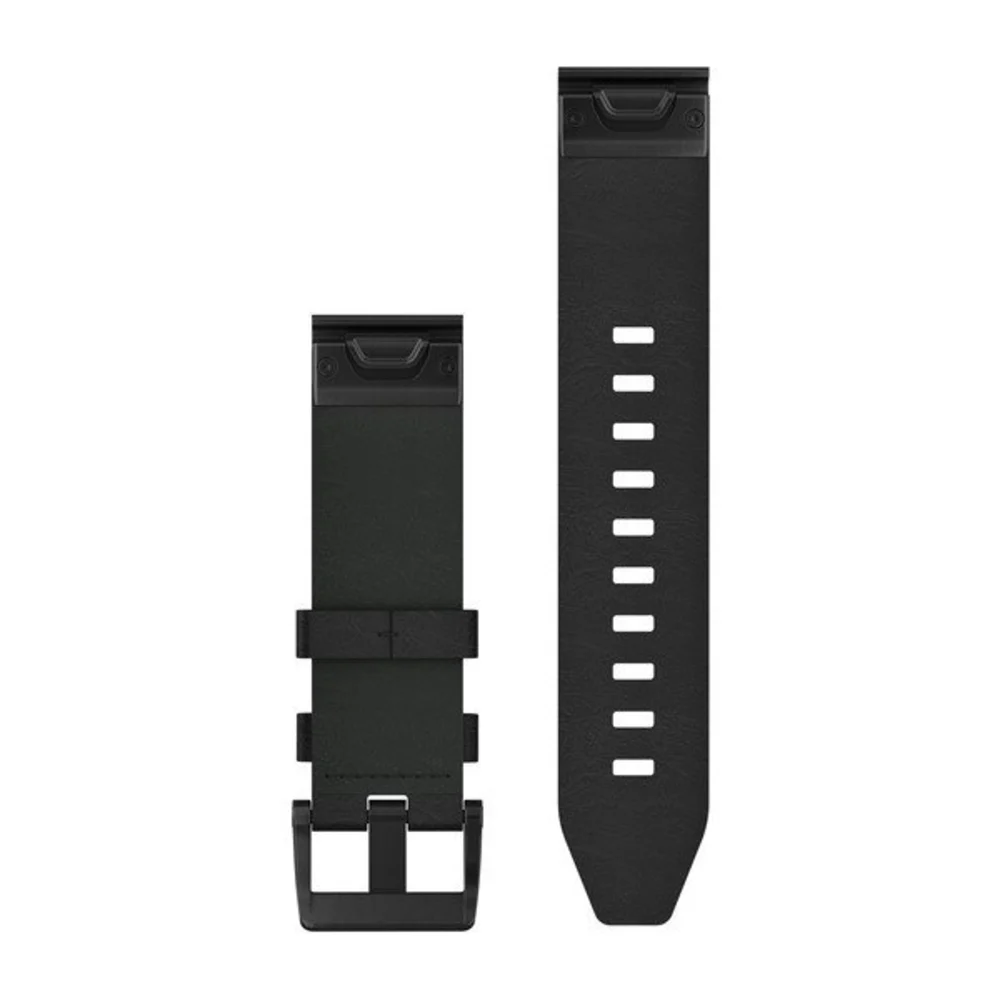 Ремешок Garmin Quickfit 22 Watch Band Black Leather (без коробки)