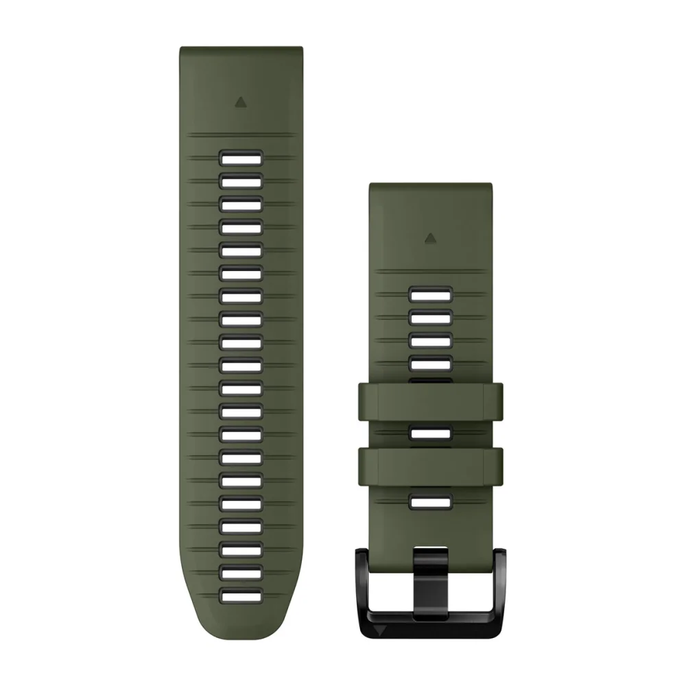 Ремешок Garmin Quickfit 26 Watch Band Moss/Graphite Silicone