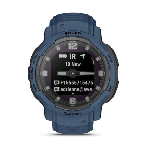 Часы Garmin Instinct Crossover Solar Tidal Blue