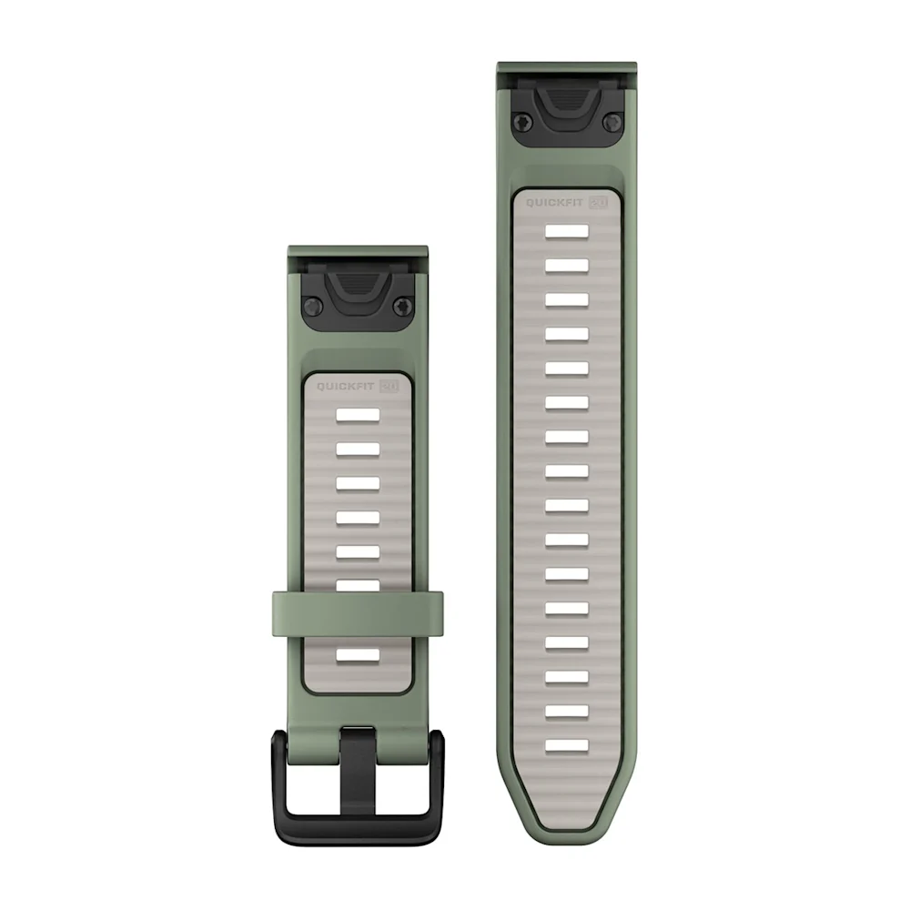 Ремешок Garmin Quickfit 20 Watch Band Willow/Fog Gray Silicone