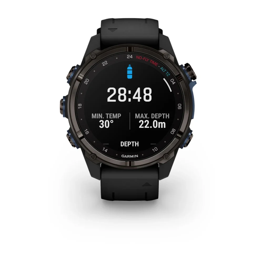 Часы Garmin Descent Mk3i - 43 mm Carbon Gray DLC Titanium / Black Silicone Band