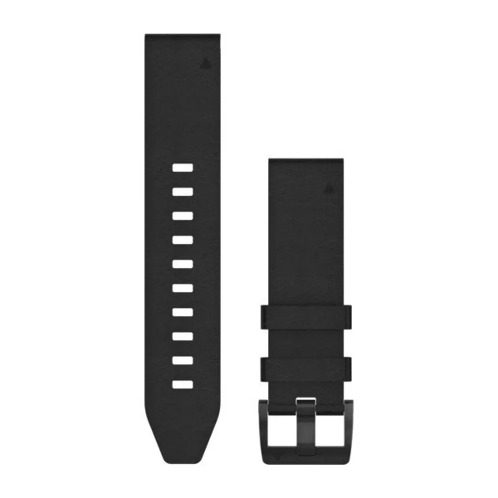 Ремешок Garmin Quickfit 22 Watch Band Black Leather (без коробки)
