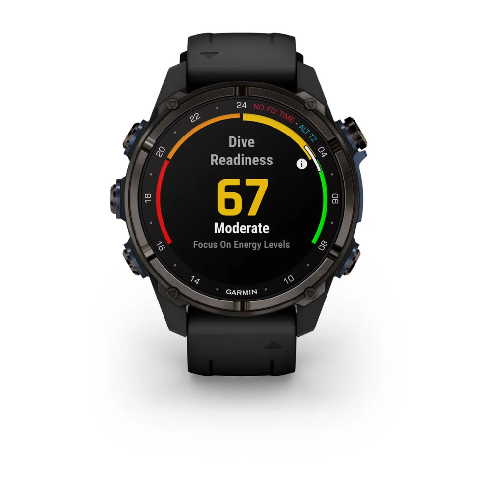 Часы Garmin Descent Mk3i - 43 mm Carbon Gray DLC Titanium / Black Silicone Band