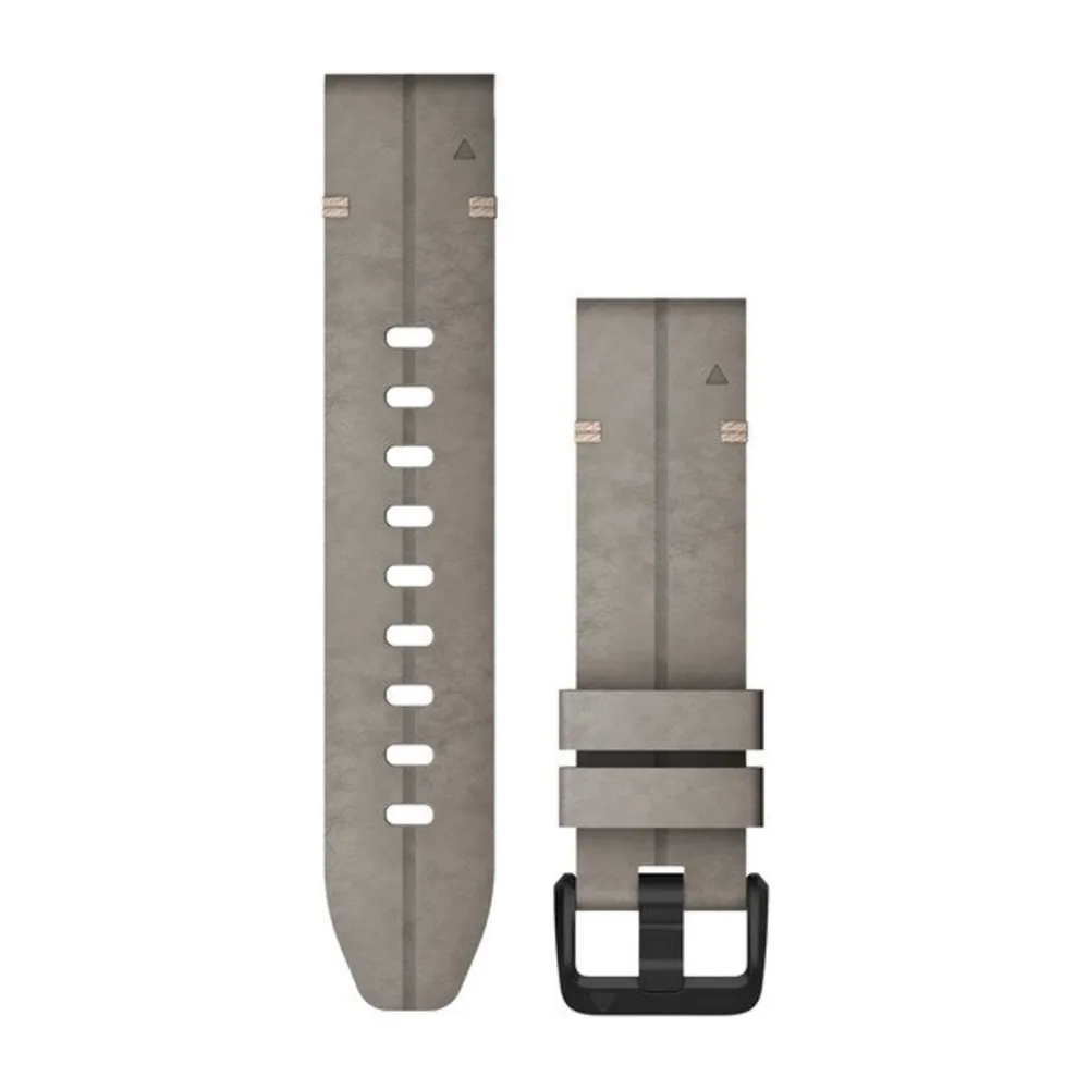 Ремешок Garmin Quickfit 20 Watch Band Shale Gray Suede Leather