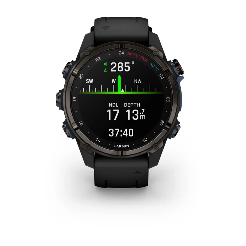 Часы Garmin Descent Mk3i - 43 mm Carbon Gray DLC Titanium / Black Silicone Band