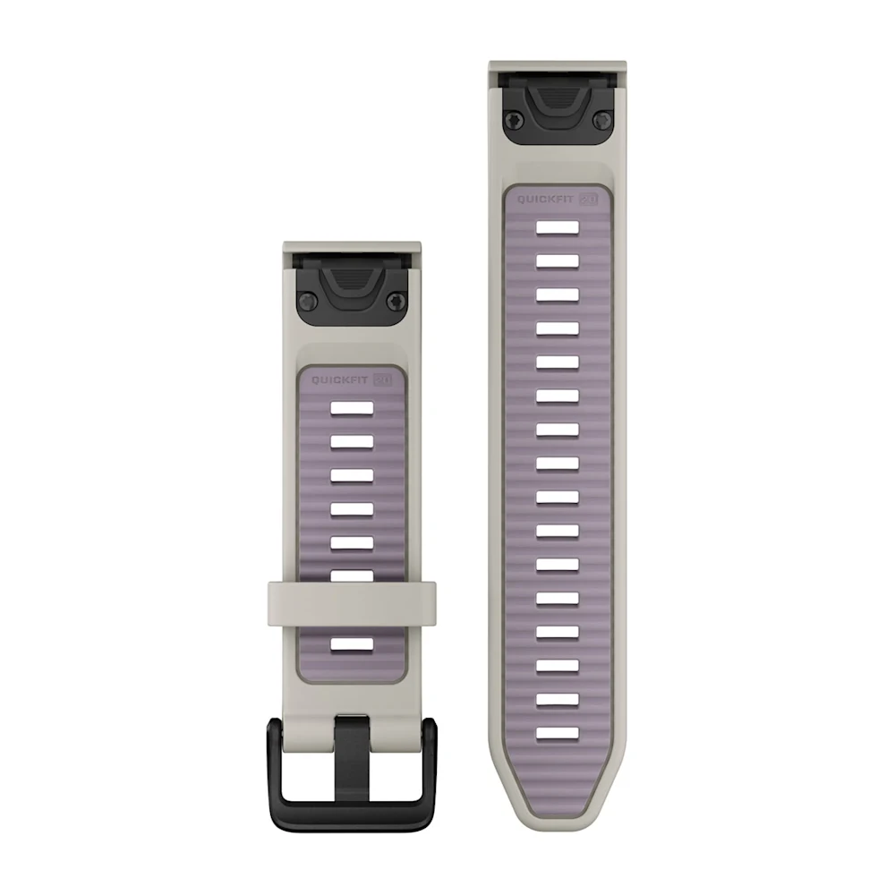 Ремешок Garmin Quickfit 20 Watch Band Fog Gray/Lavender Silicone