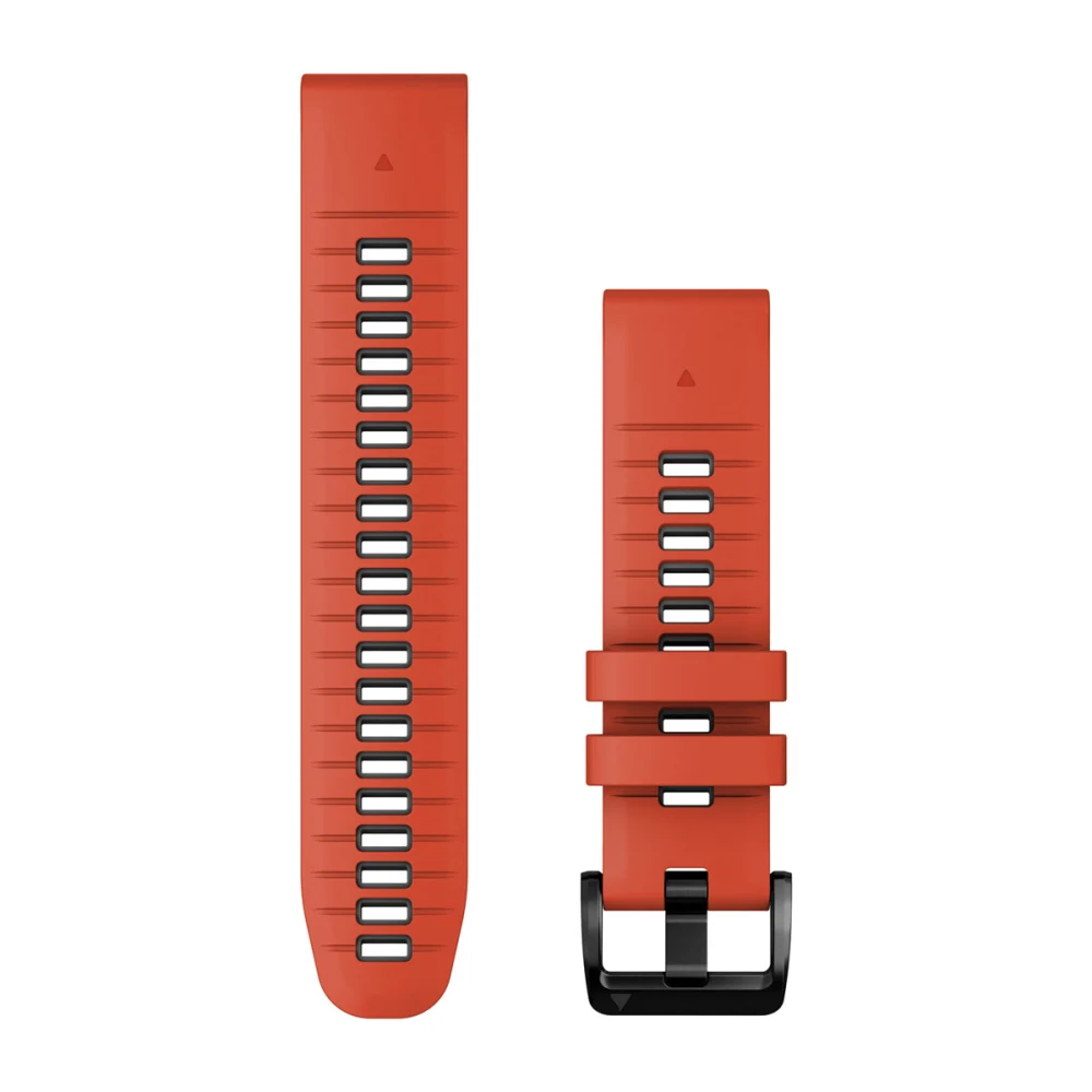 Ремешок Garmin Quickfit 22 Watch Band Flame Red/Graphite Silicone