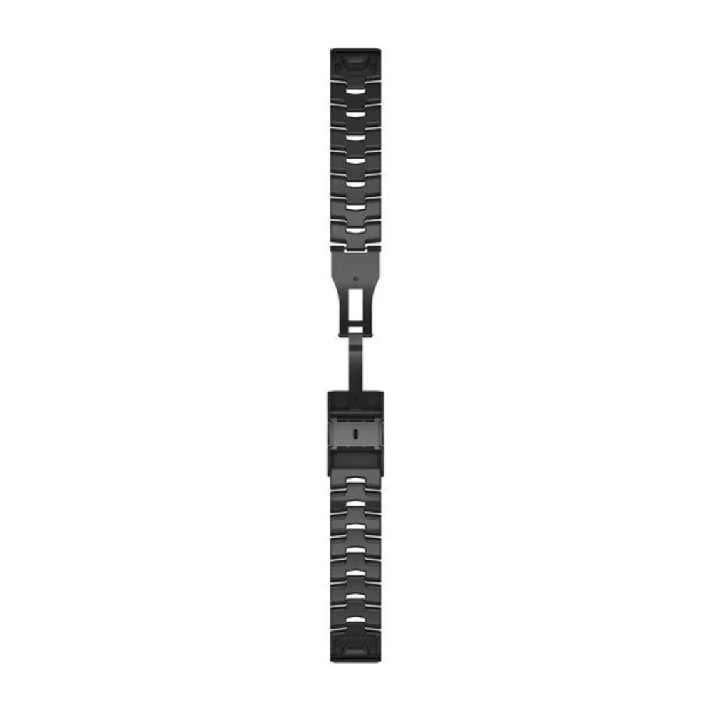 Ремешок Garmin Quickfit 22 Watch Band Vented Titanium Bracelet with Carbon Gray DLC Coating