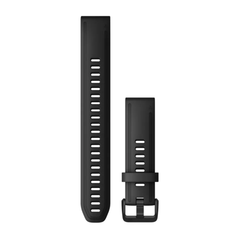 Ремешок Garmin Quickfit 20 Watch Band Black Silicone (Large)