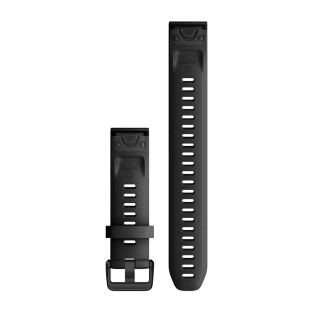 Ремешок Garmin Quickfit 20 Watch Band Black Silicone (Large)