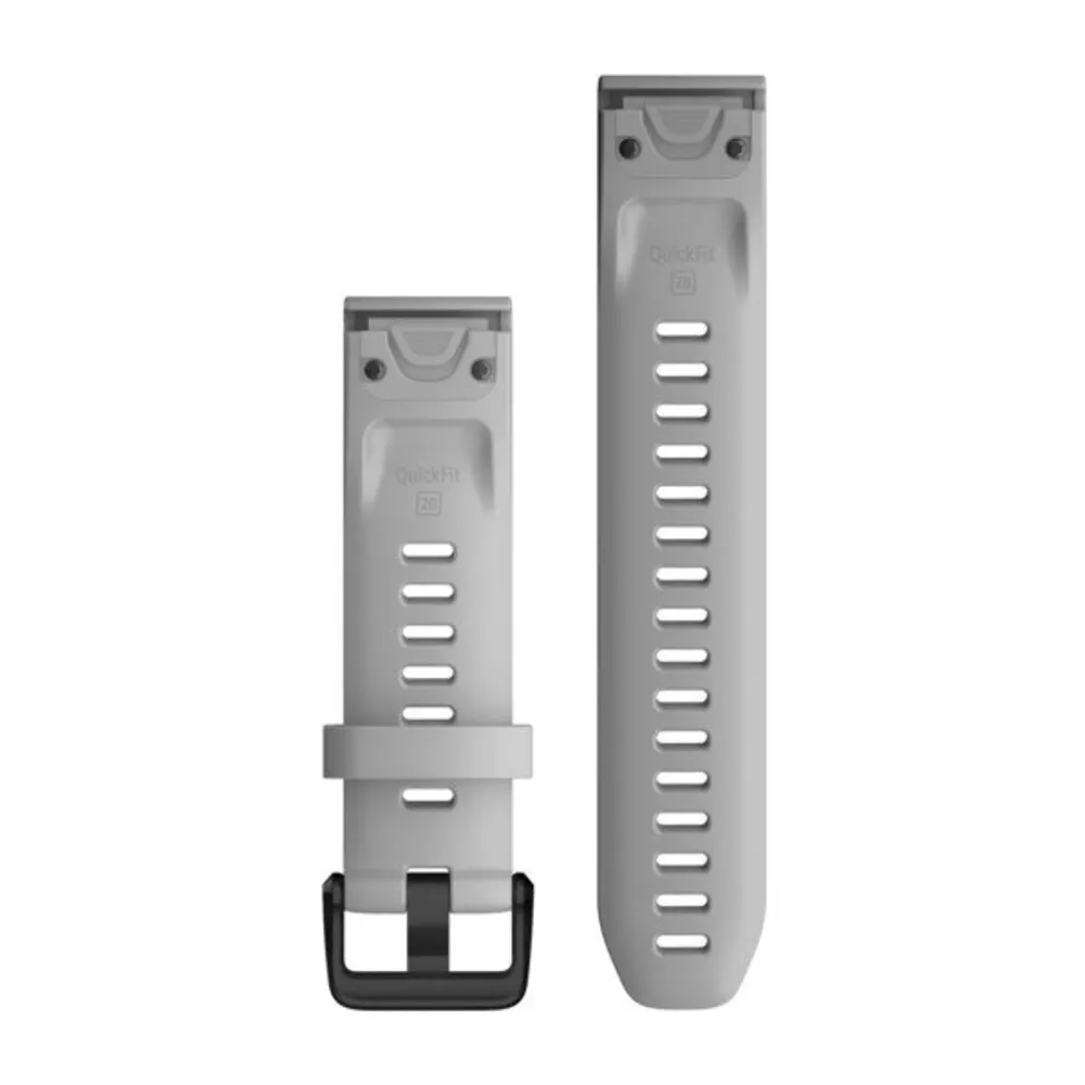 Ремешок Garmin Quickfit 20 Watch Band Powder Gray Silicone