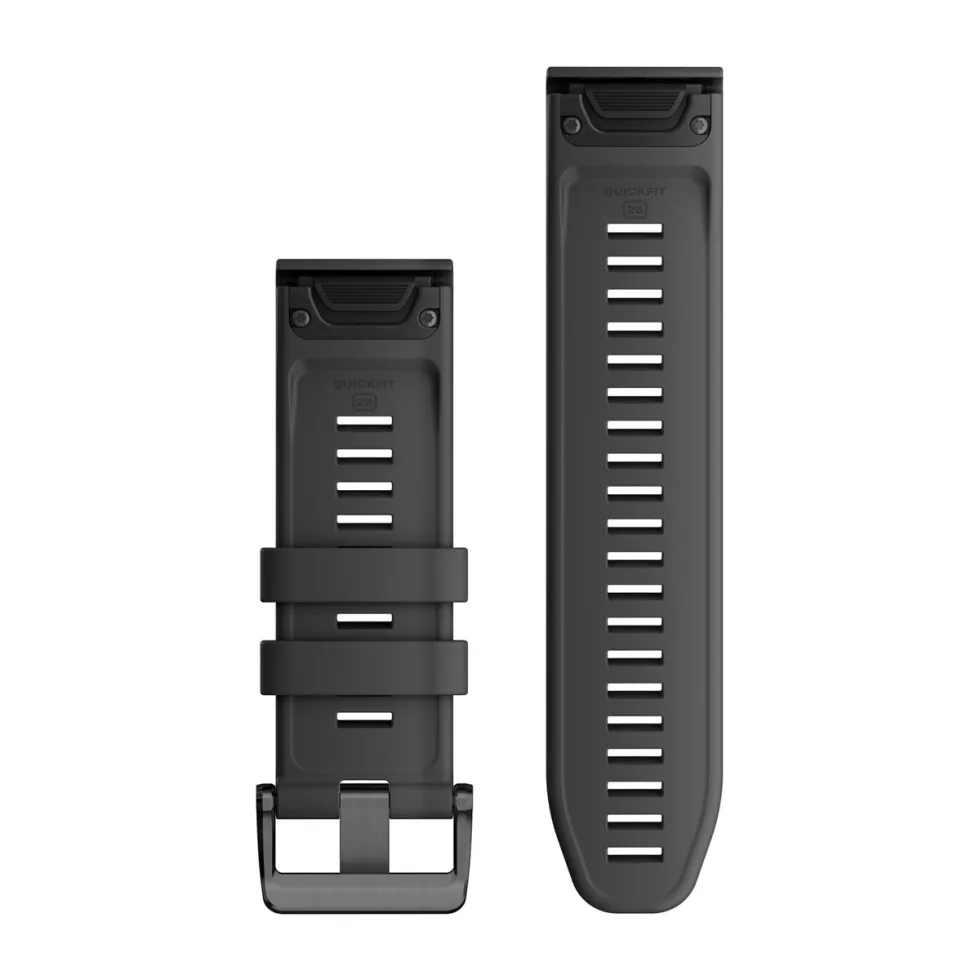 Ремешок Garmin Quickfit 26 Watch Band Graphite Silicone