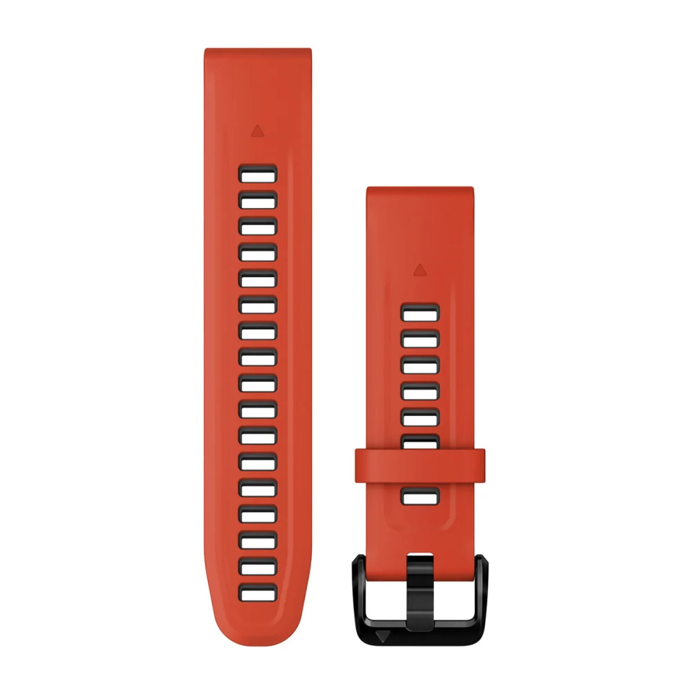 Ремешок Garmin Quickfit 20 Watch Band Flame Red/Graphite Silicone